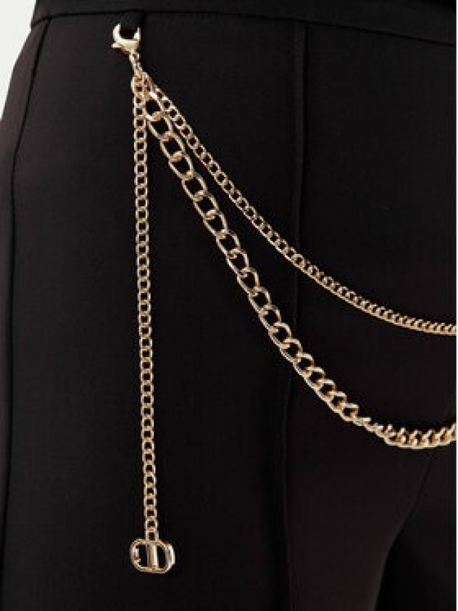 TWINSET Spodnie palazzo 252TP2281 Czarny Wide Leg