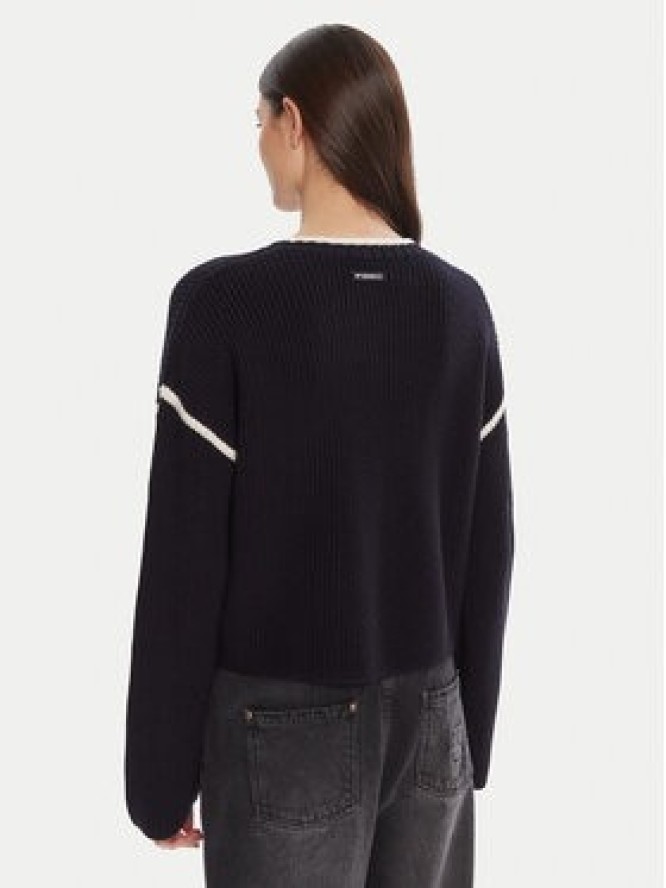PINKO Sweter Alicudi 105397 A2PK Granatowy Regular Fit
