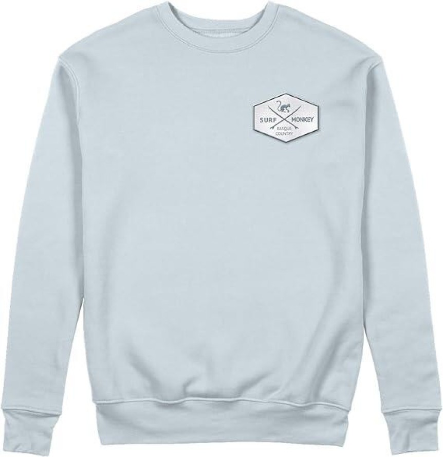 Bluza z naszywką – okrągły dekolt / dla dorosłych (niebieska)