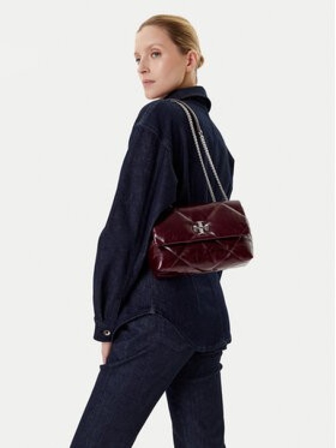 Tory Burch Torebka Kira Diamond 169326 Bordowy