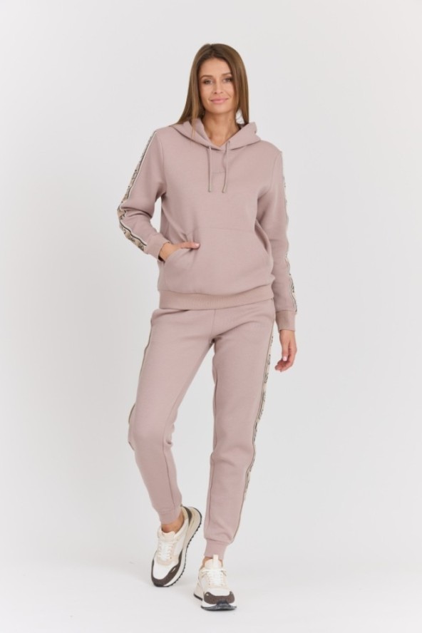 GUESS Damska bluza w kolorze taupe Carla Hooded, Rozmiar XS