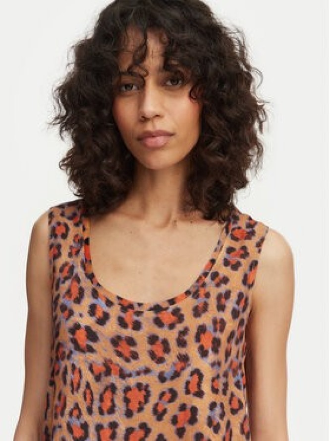 LOLA CASADEMUNT Top MS2615033 Brązowy Regular Fit