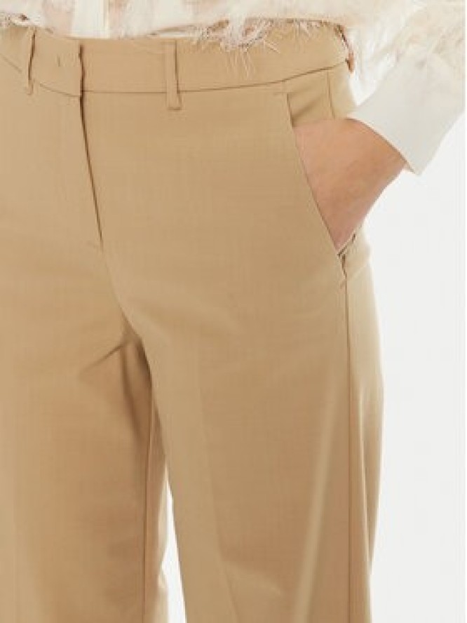Marella Spodnie materiałowe Galoppo 2423136162 Brązowy Wide Leg
