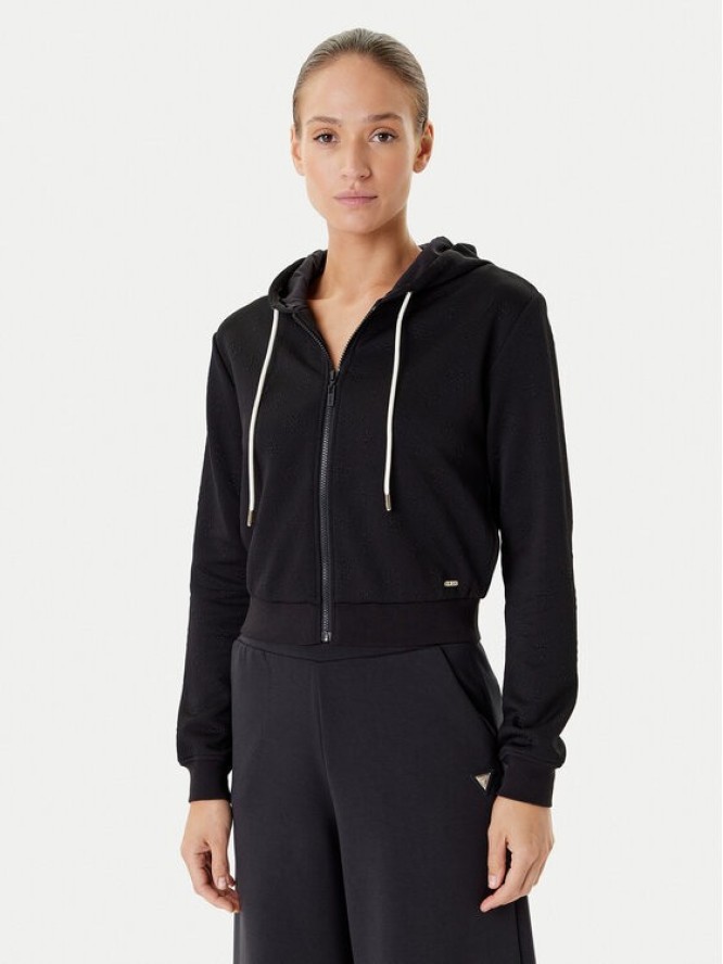Guess Bluza V5YQ06 KBSL2 Czarny Regular Fit