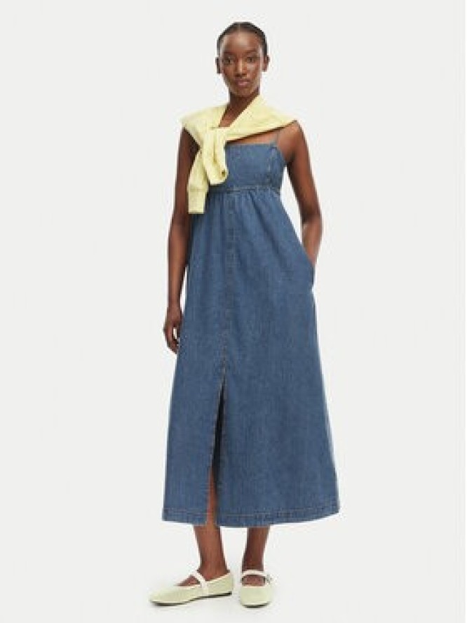 Tommy Jeans Sukienka jeansowa DW0DW22342 Niebieski Slim Fit