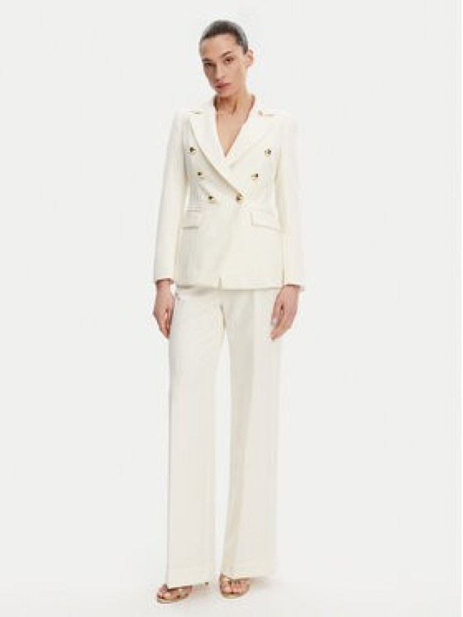 Maryley Spodnie materiałowe 25EB537/M26/43VA Écru Regular Fit