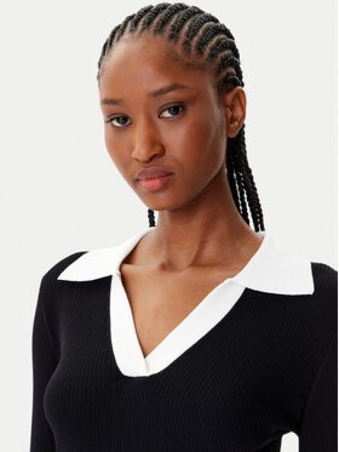 KARL LAGERFELD Sweter A4W18043 Czarny Slim Fit