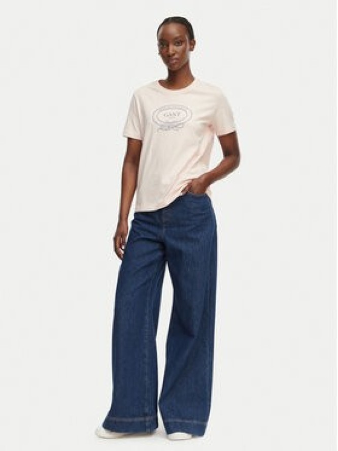 Gant T-Shirt 4201440 Różowy Regular Fit