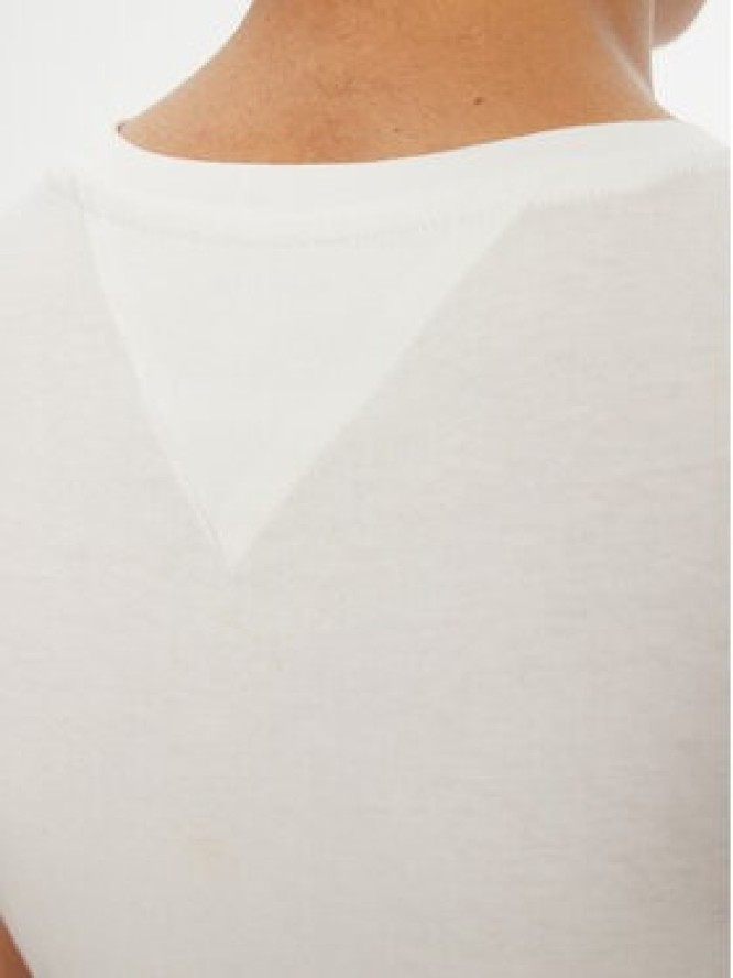 Tommy Jeans T-Shirt DW0DW20459 Biały Slim Fit