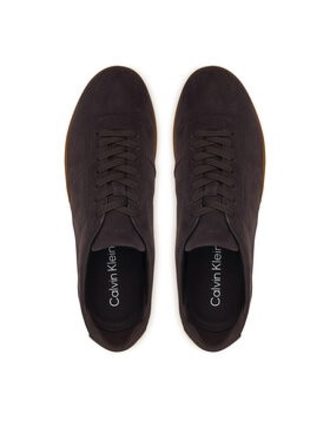 Calvin Klein Sneakersy Baller Sneaker Laceup HW0HW03263 Bordowy