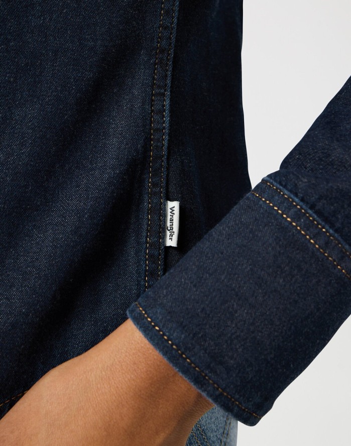 WRANGLER DAMSKA KOSZULA SLIM YOKE SHIRT FROSTED DENIM 112357525 W527018371