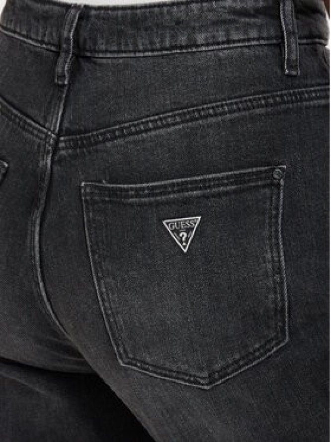 Guess Jeansy W2YA21 D4QD1 Czarny Mom Fit