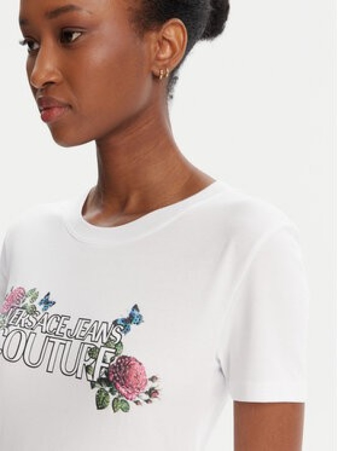 Versace Jeans Couture T-Shirt 79HAHB00 CJB01 Biały Regular Fit