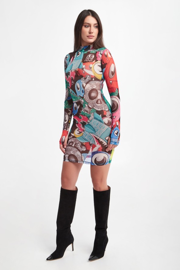 Sukienka z siatki PHILIPP PLEIN