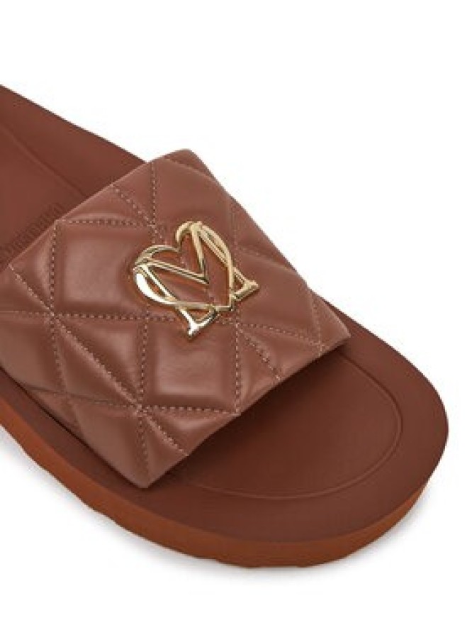 LOVE MOSCHINO Klapki JA28014I1MIE0201 Brązowy