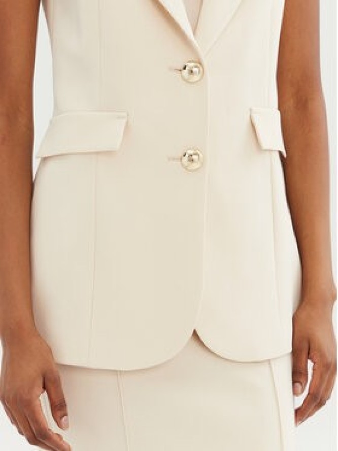 Rinascimento Kamizelka CFC0122763003 Beżowy Regular Fit