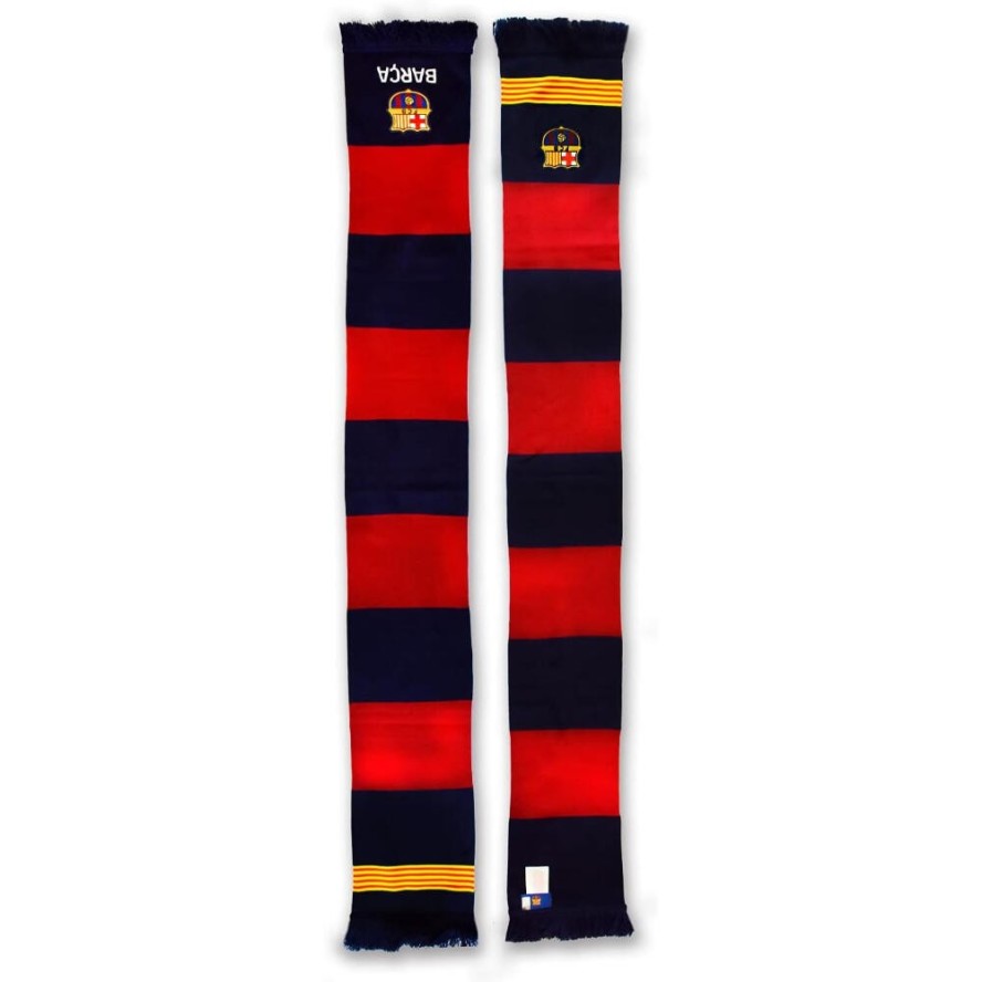 FC Barcelona szalik kibica dwustronny double vertical scarf wielokolorowy