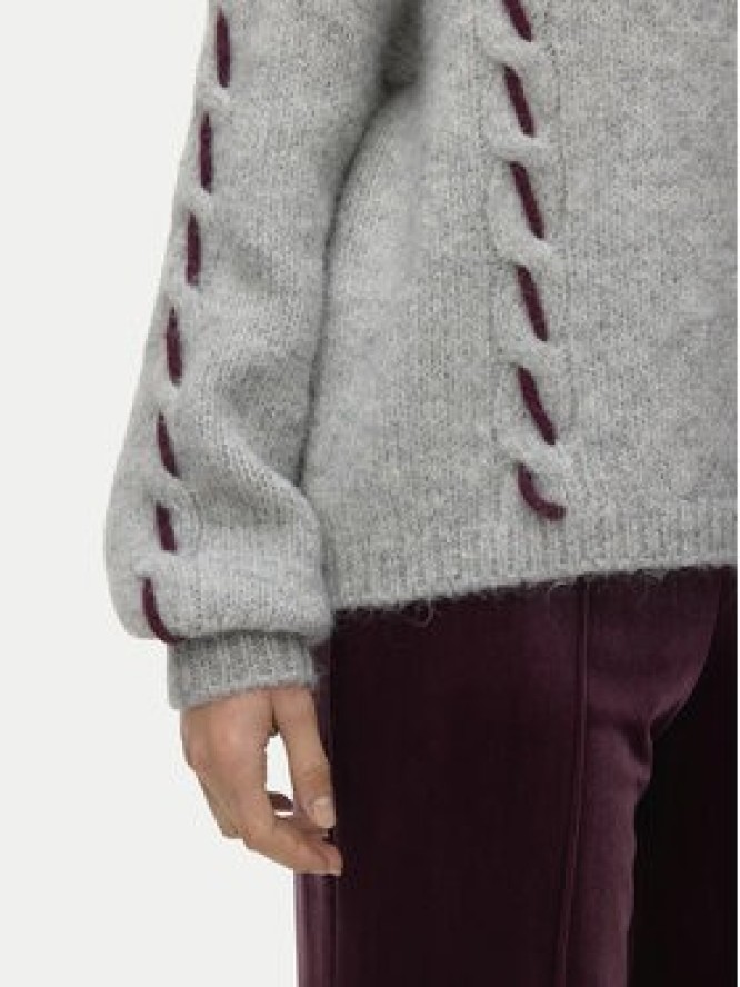 Vero Moda Sweter Ilina 10334866 Szary Loose Fit
