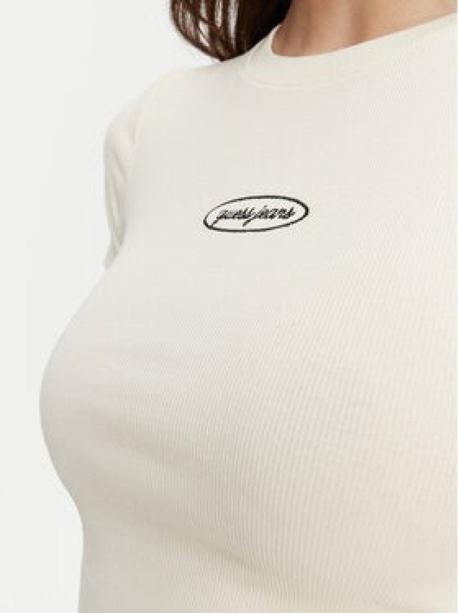 Guess Jeans T-Shirt W5YP37 KA0H1 Écru Slim Fit