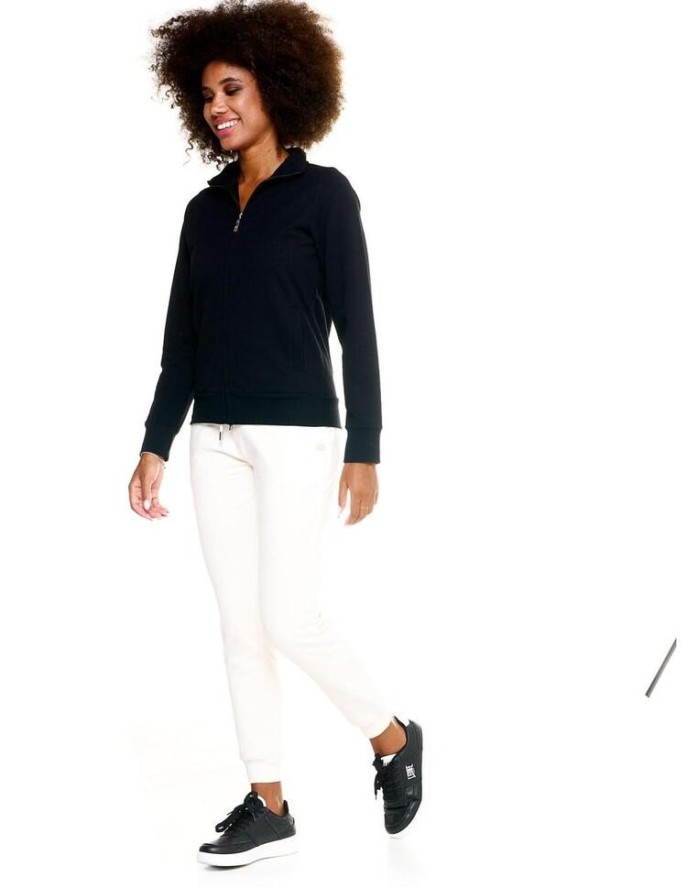 Damska bluza Leone Basic z zamkiem błyskawicznym na całej długości