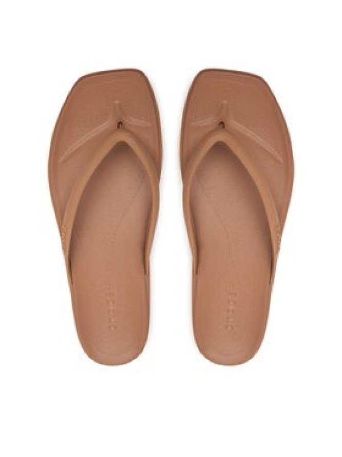 Crocs Japonki Miami Square Flatform Flip 214161 Kremowy