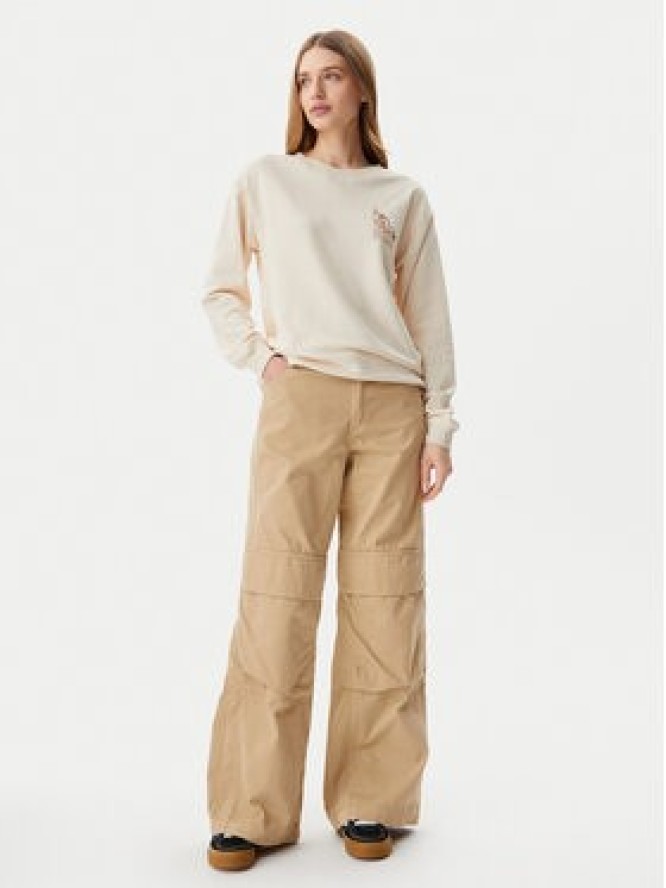 Roxy Bluza ERJFT04963 Beżowy Regular Fit