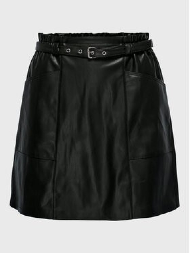 ONLY Spódnica z imitacji skóry Heidi 15229099 Czarny Regular Fit