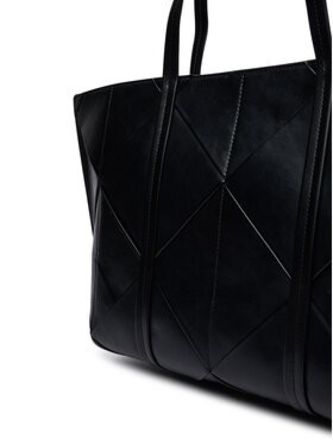 Calvin Klein Torebka Woven Medium Carryall LV04F3548G Czarny