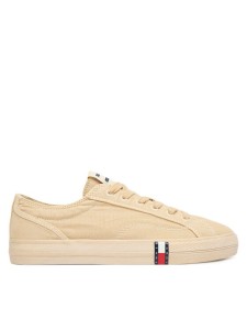 Tommy Jeans Tenisówki Archive Vulc Y2K Washed Canvas EN0EN02957 Beżowy