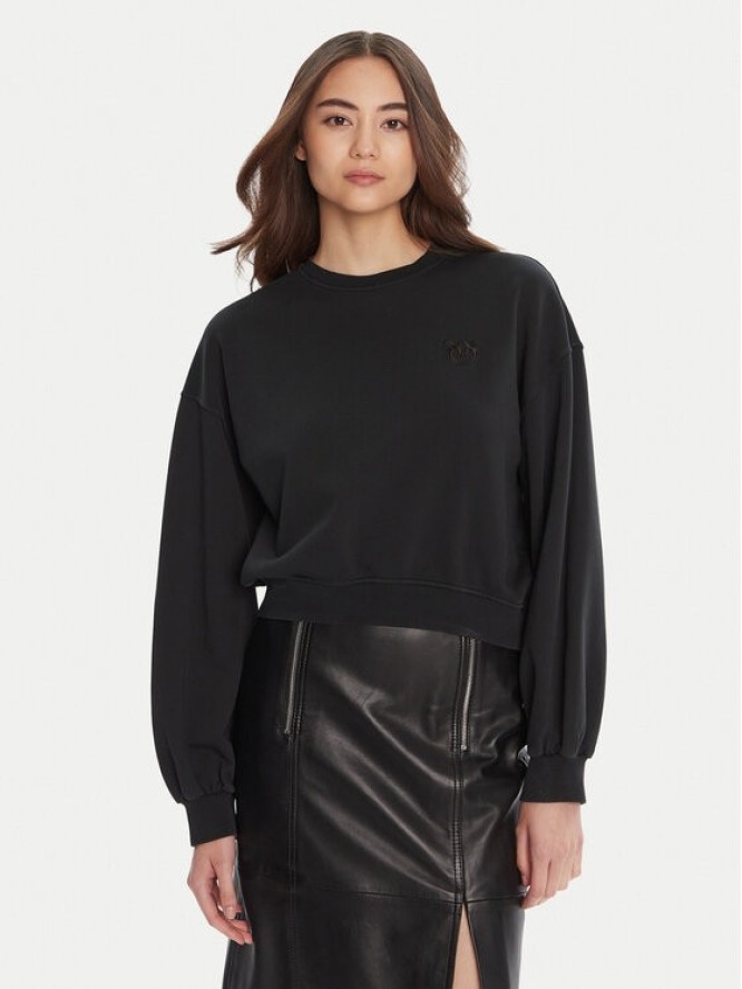 PINKO Bluza Maliardo 105510 A2RB Czarny Regular Fit