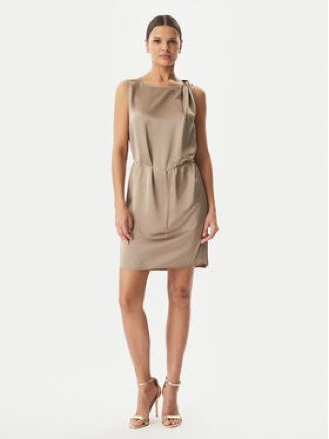 HUGO Sukienka koktajlowa Koberi 50566963 Brązowy jasny Regular Fit