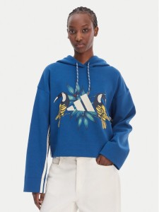 adidas Bluza Farm Rio KS2104 Granatowy Loose Fit