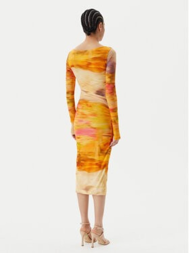 PINKO Sukienka koktajlowa Beggin Abito 104838 A2G1 Kolorowy Slim Fit