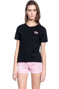 DAMSKI T-SHIRT LEE RELAXED FIT TEE BLACK L40CBW01 112108491