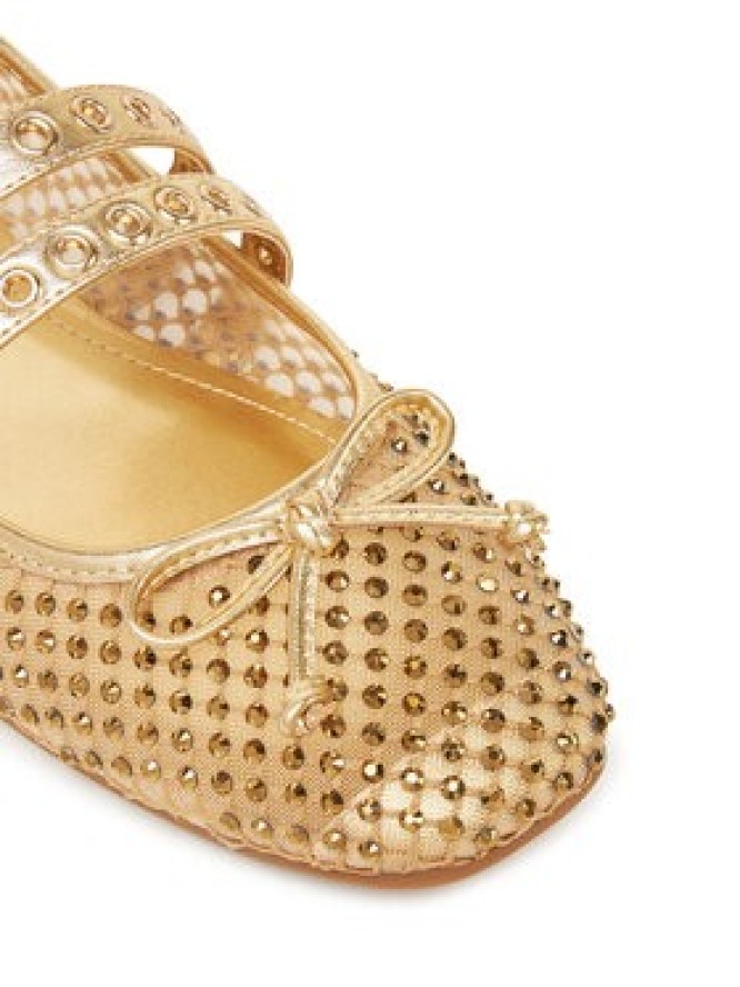 Guess Baleriny FLJKNN FAB02 Złoty