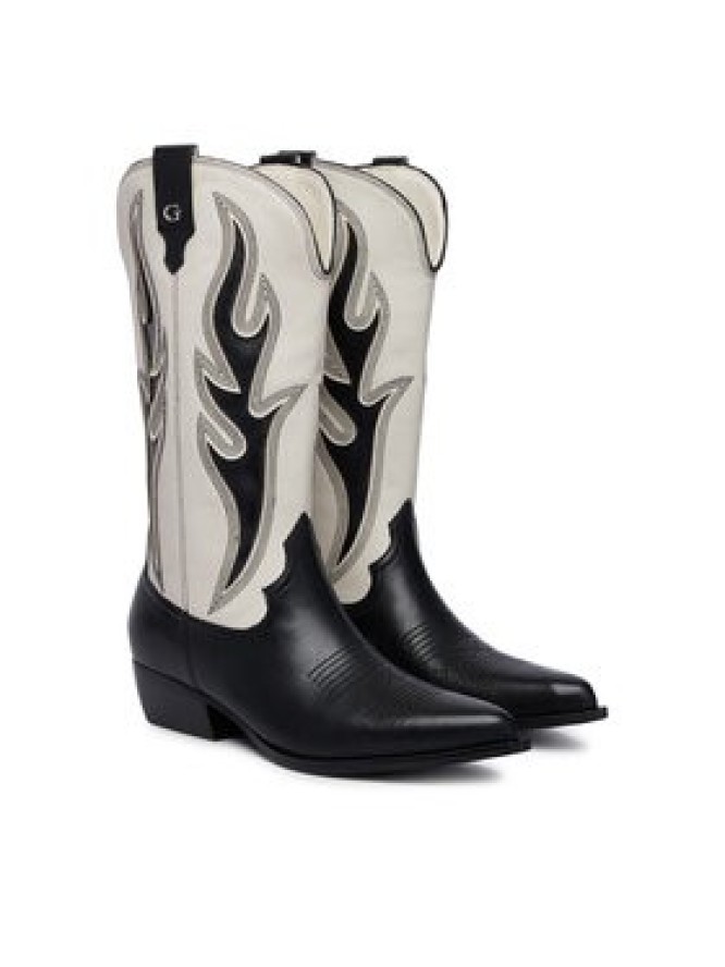 Guess Botki FLTLRG LEA11 Czarny