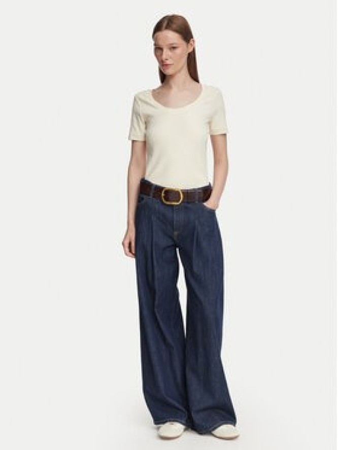 Weekend Max Mara T-Shirt Multij 2625946031 Kremowy Regular Fit