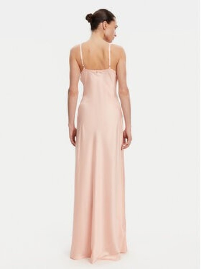 Guess Sukienka wieczorowa W5GT10 WF1T2 Koralowy Slim Fit