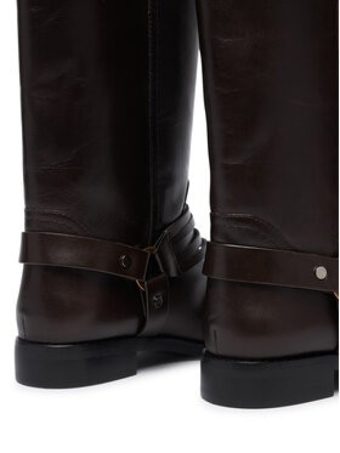 PINKO Oficerki Cheval 01 SD0583P001 Brązowy ciemny