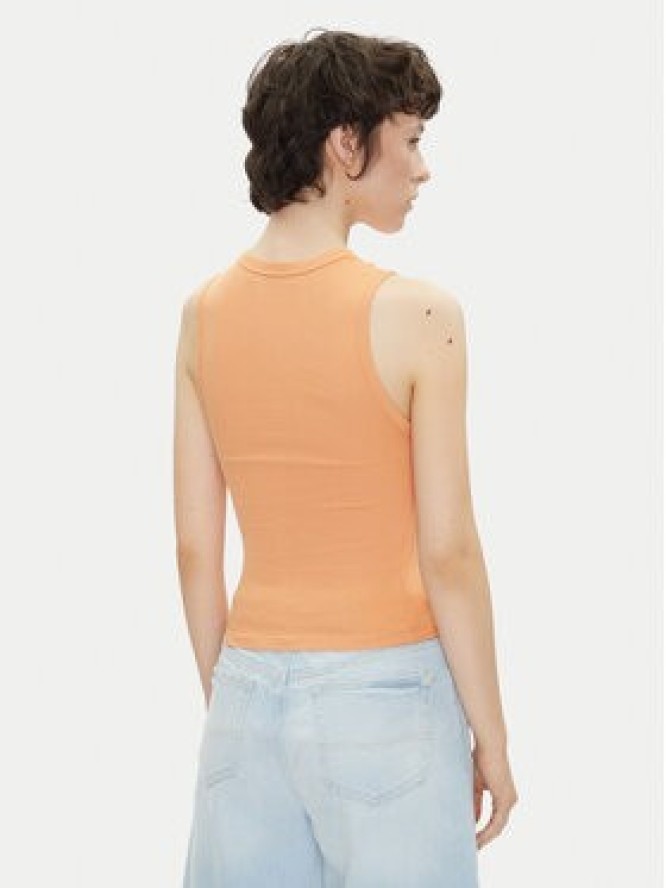 Pepe Jeans Top Viv PL506032 Pomarańczowy Slim Fit