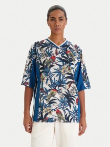 adidas T-Shirt Farm Rio Premium KD4629 Niebieski Loose Fit