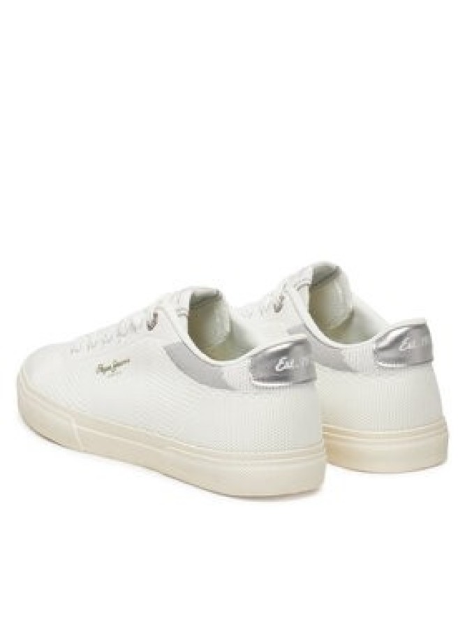 Pepe Jeans Sneakersy Kenton Knit PLS31601 Biały