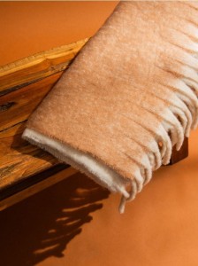 Szalik z frędzlami - wielobarwny