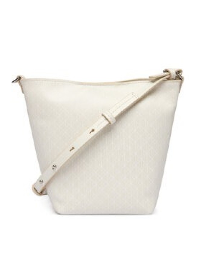 Calvin Klein Torebka Emblem Aop Sm Bucket Crossbody LV04F3506G Biały