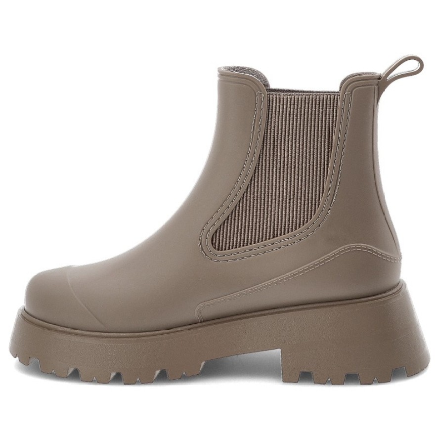 Beżowe Kalosze Gioseppo Modne Wsuwane Obuwie Damskie