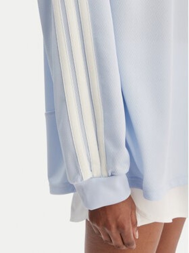 adidas Bluzka House Of Tiro JY7639 Błękitny Loose Fit