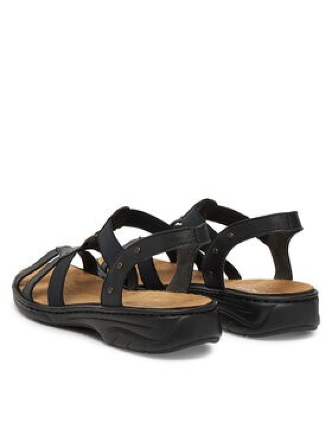 Rieker Sandały 64574-00 Czarny