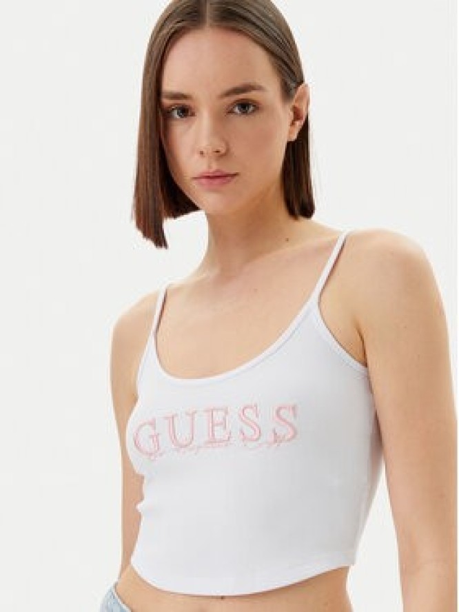 Guess Top V5GP16 K8RT2 Biały Regular Fit