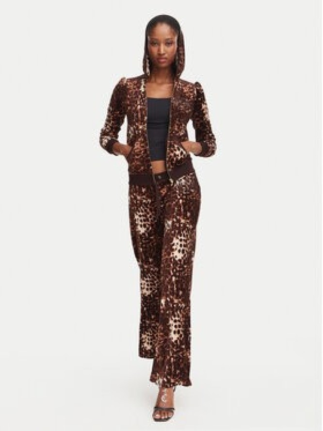 Juicy Couture Spodnie dresowe Caisa JCWBJ226339 Brązowy Flare Fit