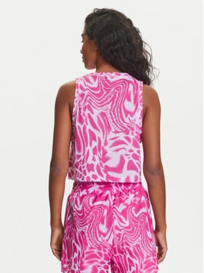 adidas Koszulka techniczna Train Essentials Allover Print Workout JC6650 Fioletowy Regular Fit